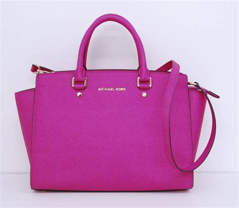 michael kors love kors pink purse|Michael Kors purses hot pink.